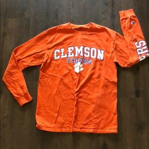 Long sleeve cotton Clemson t-shirt